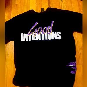 Large Black Good Intentions Vlone Tee